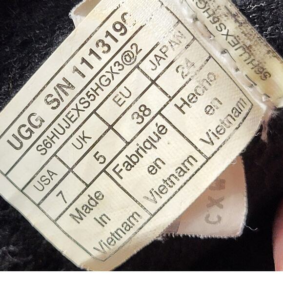 Ugg clear classic mini shearling boots bootie womens size 7 - Picture 8 of 8